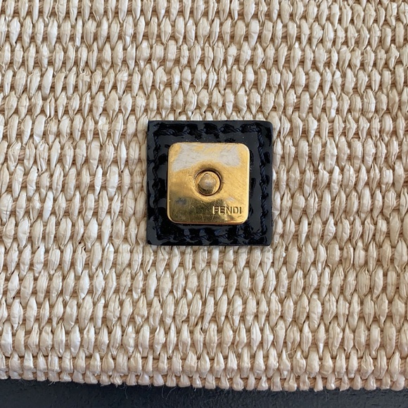 Fendi Rare Raffia Elaphe Python Buckle Forever Big Mama Bag - Picture 9 of 16